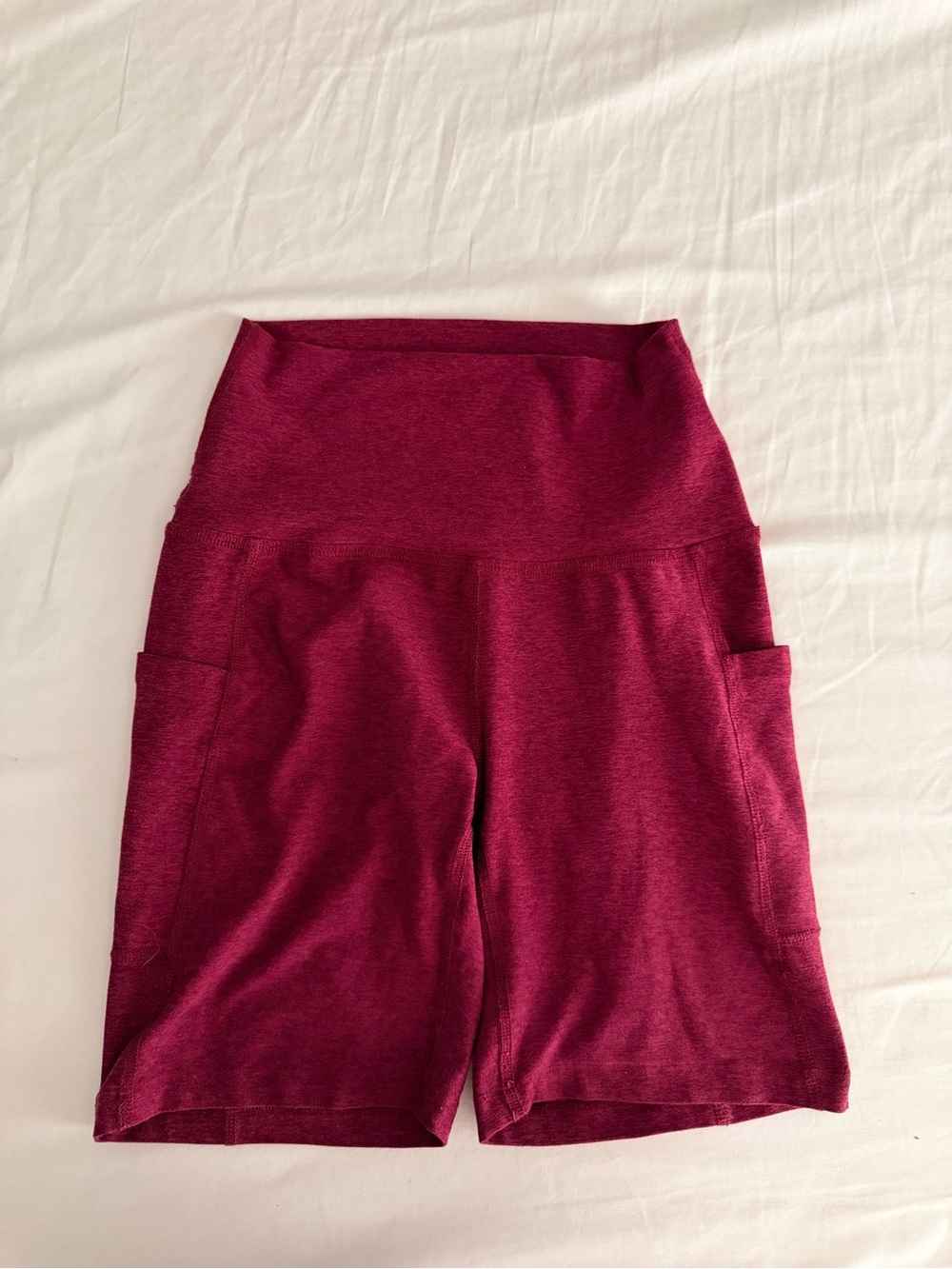 Beyond yoga maroon red bike shorts Xs